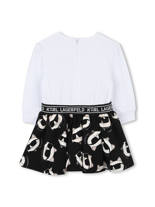 Abito logo KARL LAGERFELD | Z30659BIANCO NERO